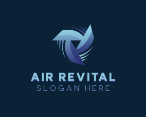 HVAC Wind Fan logo design