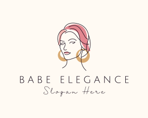 Elegant Woman Jeweler  logo design