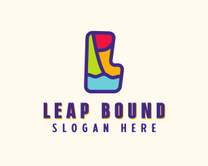 Colorful Letter L logo design