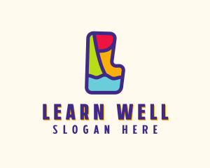 Colorful Letter L logo design