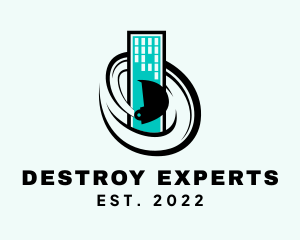 Building Demolition Excavator logo