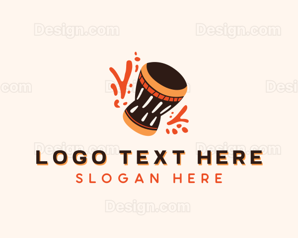 African Djembe Drum Logo