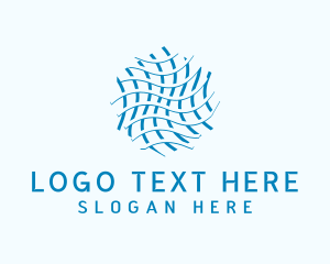 Abstract Modern Waves Startup logo