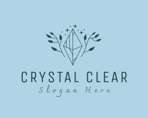 Premium Gemstone Jewelry Crystal logo design