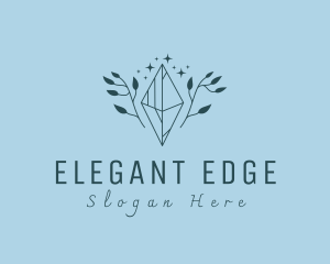 Premium Gemstone Jewelry Crystal logo design