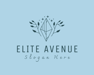 Premium Gemstone Jewelry Crystal logo design