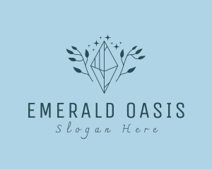 Premium Gemstone Jewelry Crystal logo design