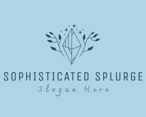 Premium Gemstone Jewelry Crystal logo design