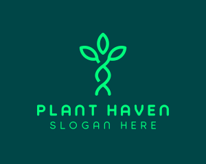 Biotech DNA Plant logo design