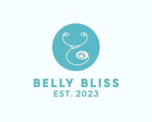 Medical Pediatric Stethoscope logo design