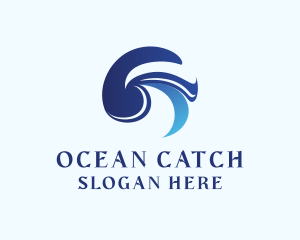 Aquatic Wave Ocean logo design