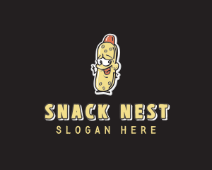 Hot Dog Mascot logo design