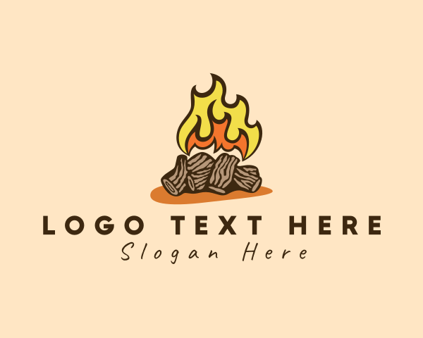 Flaming logo example 2