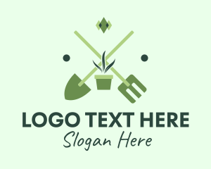 Gardening Tools Landscaping Logo