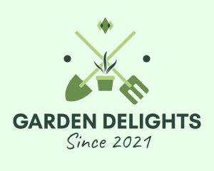 Gardening Tools Landscaping logo design