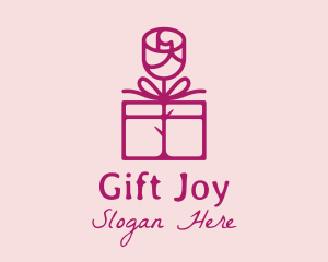 Rose Box Gift  logo design