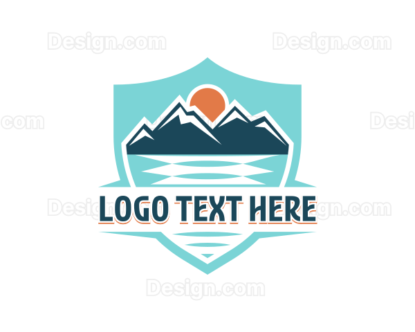 Travel Getaway Mountain Logo