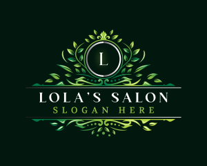 Natural Leaf Salon logo design