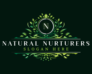 Natural Leaf Salon logo design