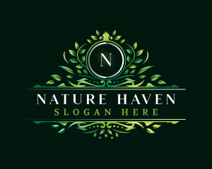 Natural Leaf Salon logo design