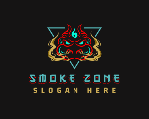 Fire Smoke Dragon logo design