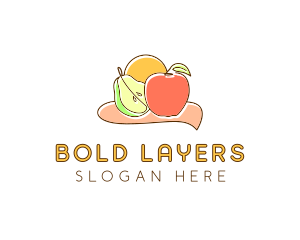 Fruit Food Grocery logo design