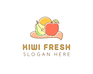 Fruit Food Grocery logo design