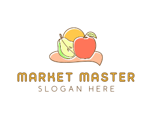 Fruit Food Grocery logo design