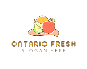 Fruit Food Grocery logo design