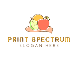 Fruit Food Grocery logo design