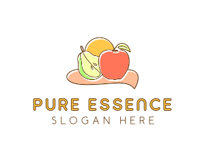 Fruit Food Grocery logo design