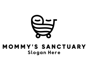 Mom Baby Carriage logo