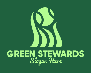 Green Tennis Grass logo design