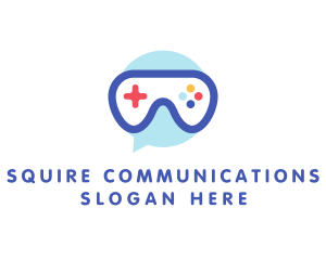 Goggle Message Gaming logo design