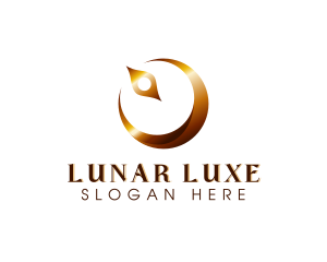 Gold Lunar Navigation logo