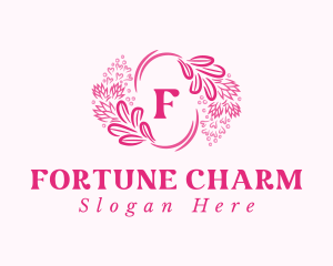 Floral Wreath Cosmetics logo design