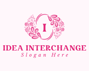 Floral Wreath Cosmetics logo design