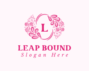 Floral Wreath Cosmetics logo design