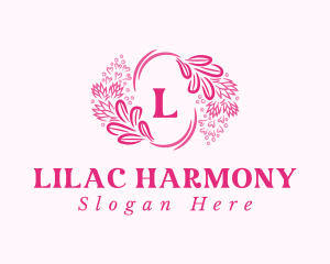 Floral Wreath Cosmetics logo design