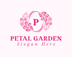 Floral Wreath Cosmetics logo design