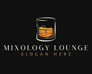 Bourbon Liquor Bar logo design