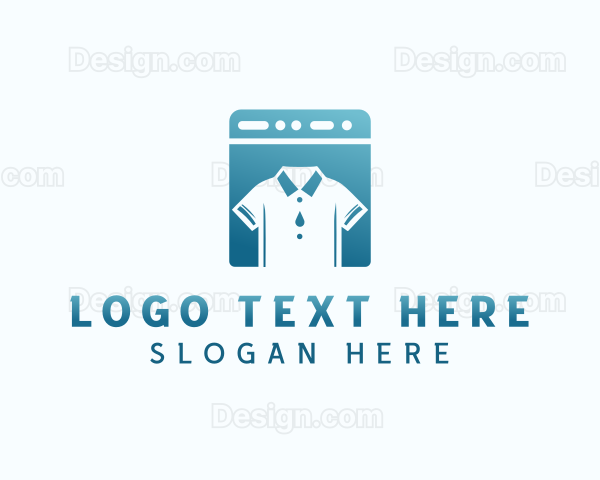 Clothes Washer Laundry Logo