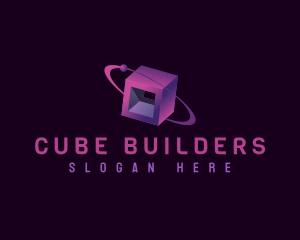 Data Network Cube  logo design