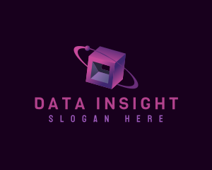 Data Network Cube  logo design