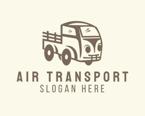 Old Farm Truck Transportation logo design