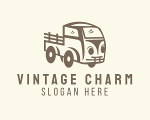 Old Farm Truck Transportation logo