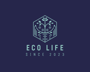 Eco Nature Plant Tree logo design