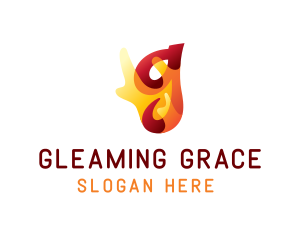 Chili Flaming Letter G logo design