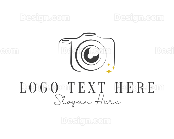 Line Art DSLR Photography Logo