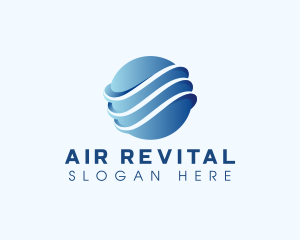 Air Conditioning Sphere Ventilation  logo design